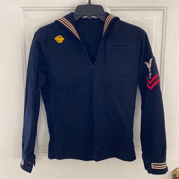 US Navy Shirts Vintage Us Navy Sailor Wool Uniform Shirt With